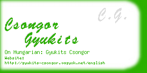 csongor gyukits business card